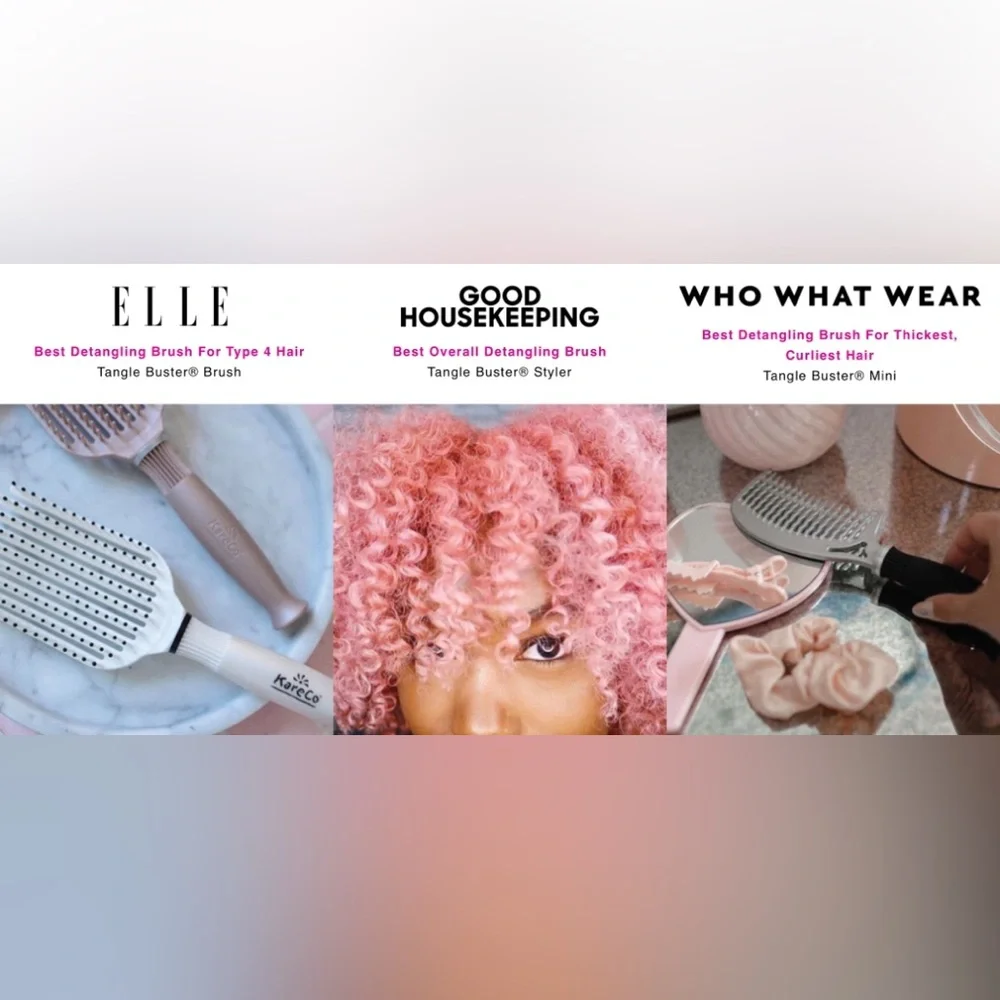 New! Good Housekeeping Detangle Buster Full Hair Brush